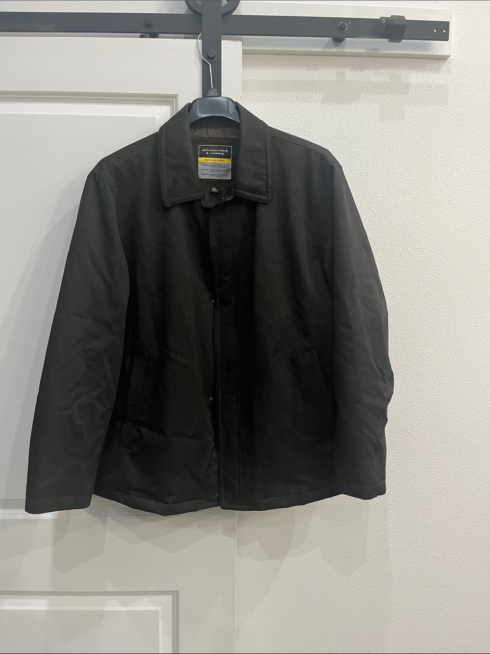 Roundtree & Yorke Black Men's Raincoat